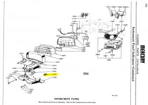 Switch, Instrument Panel Light 6 Volt NOS